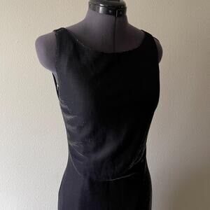 80s vintage low back iridescent maxi dress semi formal